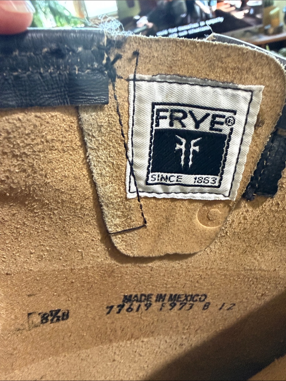 FRYE Veronica Slouch Tall Black Leather Moto Boots – Size 8.5 - Picture 6 of 6